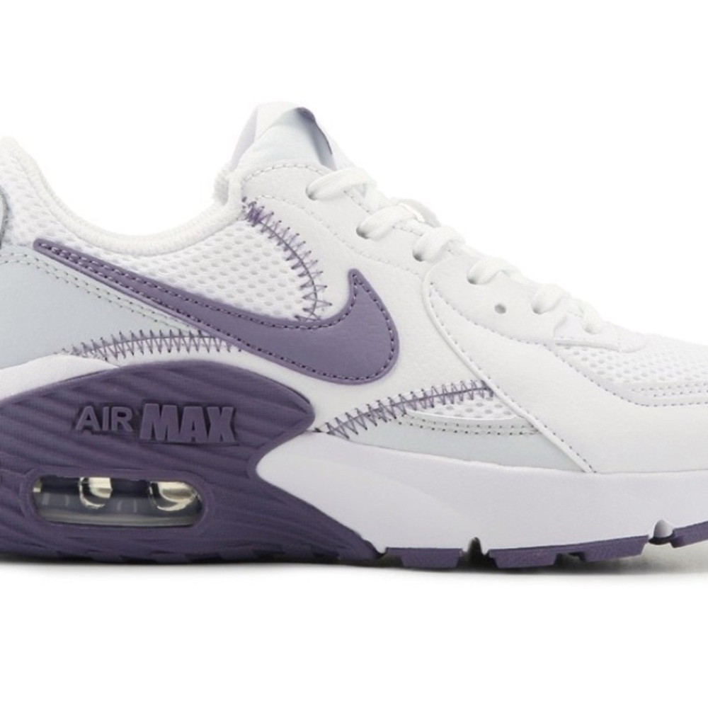 Nike Women's Air Max White and Purple Sneakers